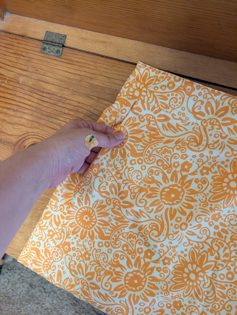 RipSkirt Marigold Yellow & White Floral Wrap Skirt XL
